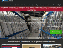 Tablet Screenshot of metalpros.com
